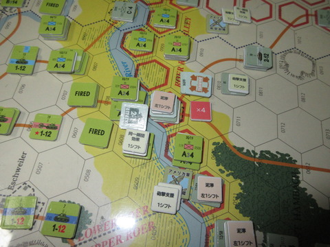 2対1の渡河攻撃成功