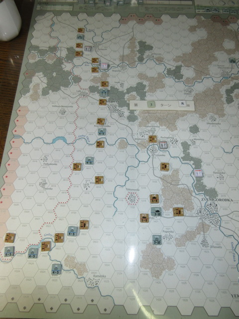 T3S西部 高機動と攻撃で、8ユニットを包囲