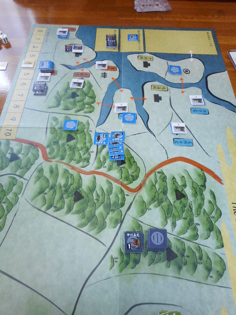 主力の進出が間に合わず、二城が陥落