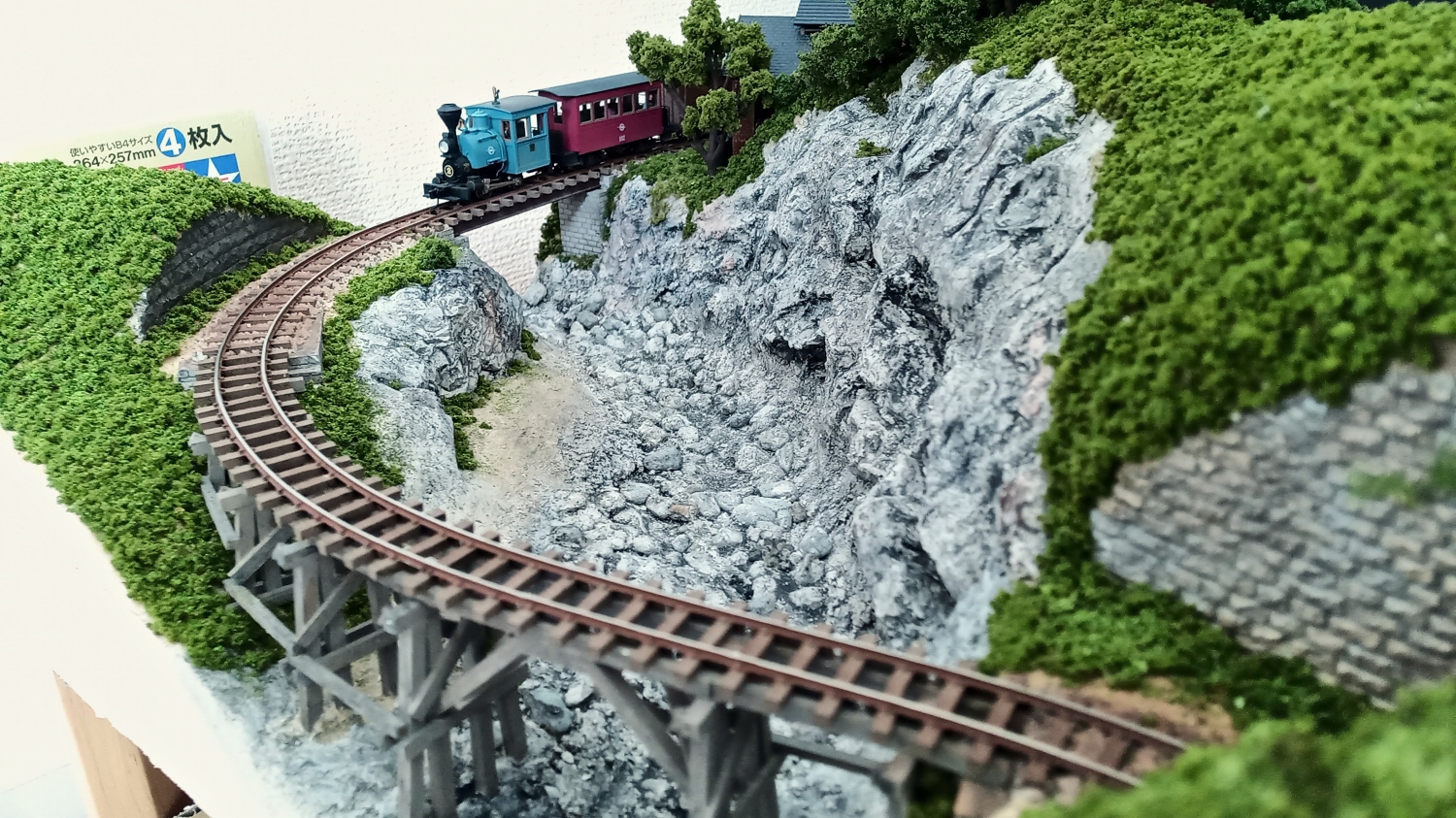 ナローゲージ ミニレイアウト 七篠軌道 その3 Chihiroのブログ 模型鉄道の世界