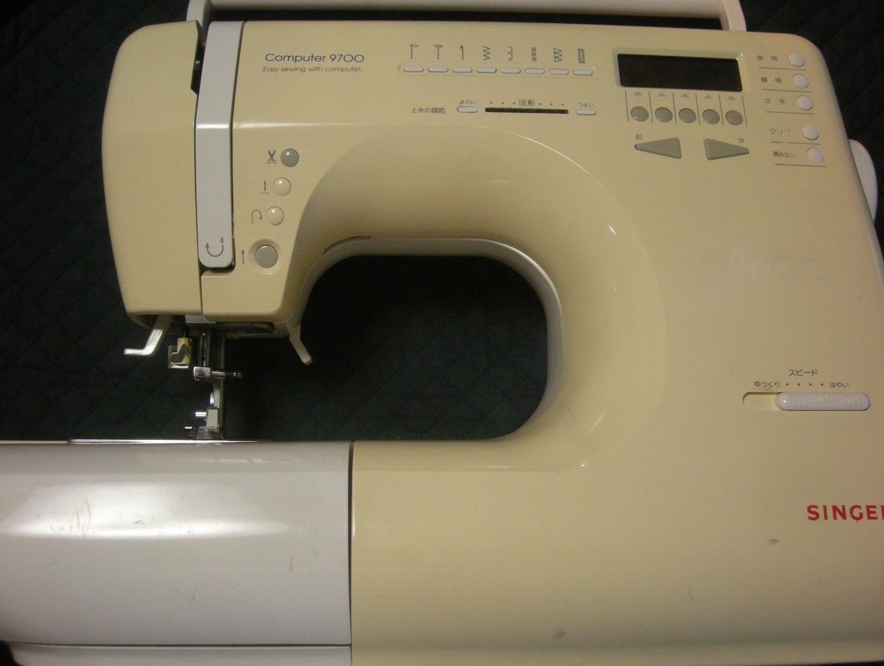 SINGERミシン修理｜computer9700（APRICOT）｜キュルキュル異音がする 