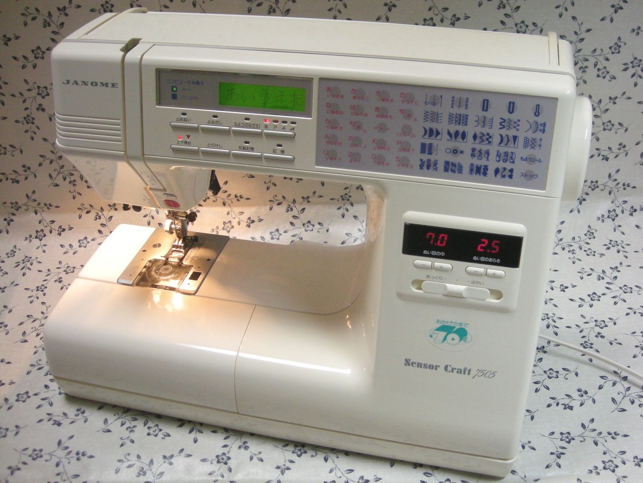 通電確認済】JANOME/ジャノメ センサークラフト 7505 コンピューター 