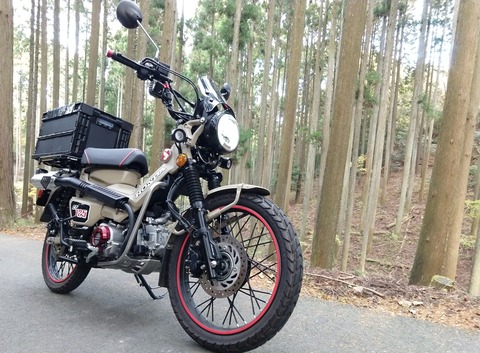 CT125 11月前半のカスタム② 折りたたみコンテナ(リアボックス CT125 11月前半のカスタム② 折りたたみコンテナ(リアボックス