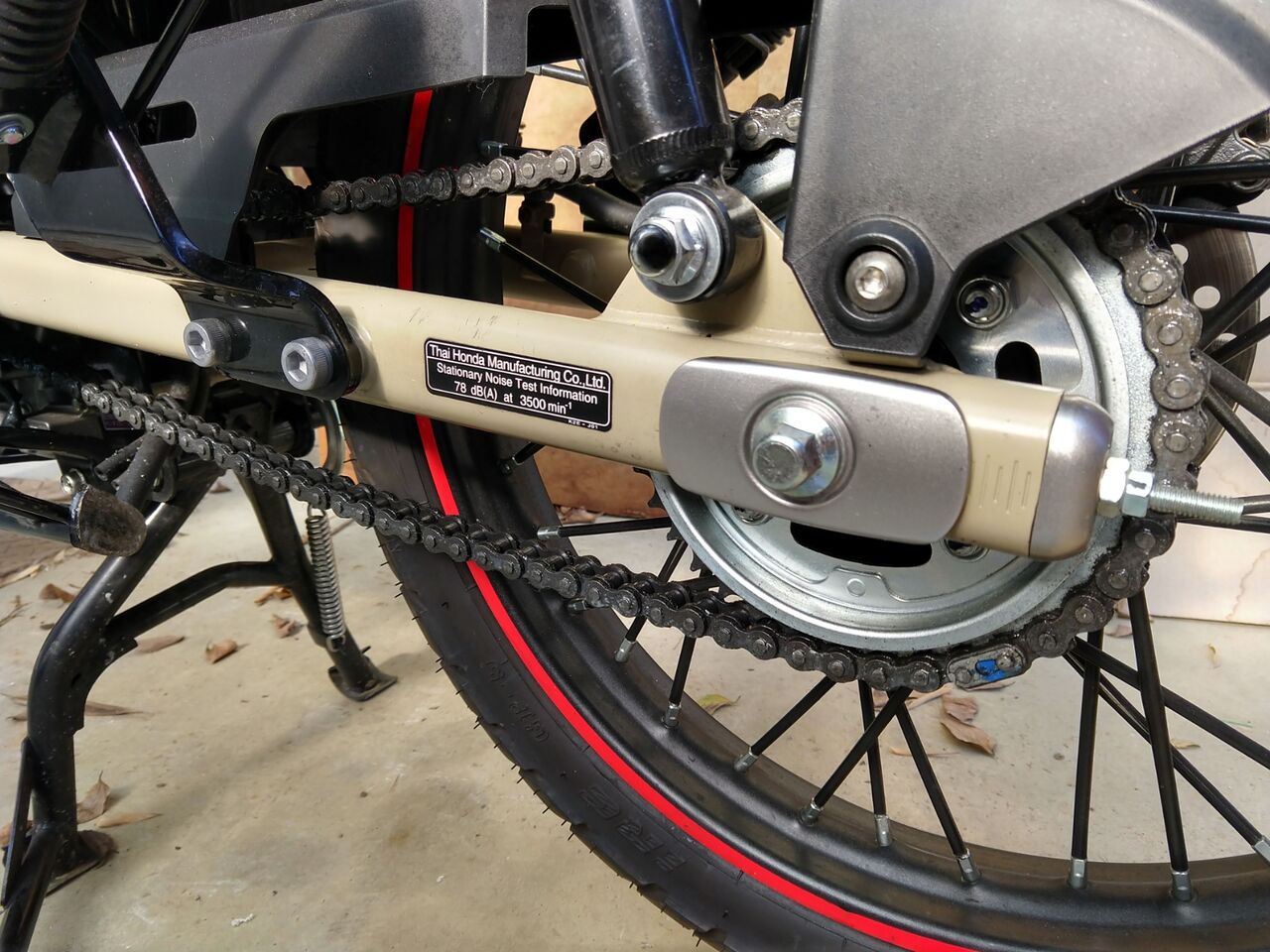 Ct125のチェーン調整をしました ちか と まどか のお散歩日和٩ W و Ct125ハンターカブ雑記帳