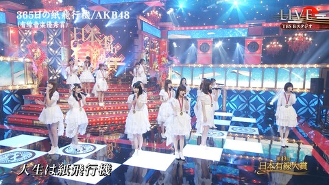 【AKB48】有線大賞でぱるるだけポツンと離れた場所で歌唱してるんだが？【島崎遥香】