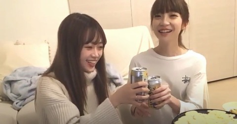 【NGT48】荻野由佳、中井りかがSHOWROOMのルールを破り飲酒配信でBANされる