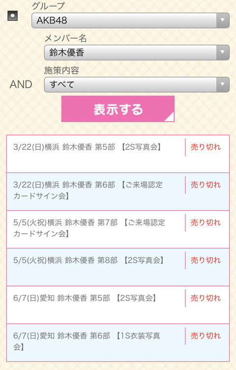 【朗報】AKB48チーム8鈴木優香、握手券全完売wwwwww