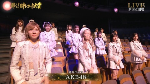 【AKB48】岡田奈々のレコ大の衣装ｗｗｗｗｗｗ
