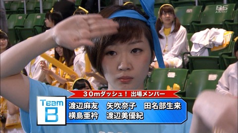 【朗報】AKB48グループ大運動会、瞬足の使用可!!!【田名部生来】