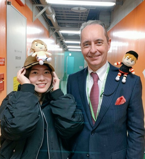 【SKE48】世界チャンピオン松井珠理奈さん、メイ社長にご挨拶
