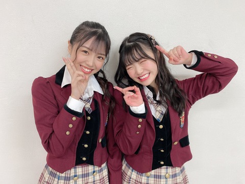 【NMB48】出口結菜と貞野遥香がソロ冠ライブ開催決定！【2/28】