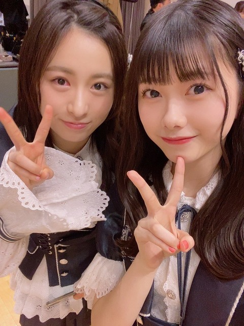 【AKB48】千葉恵里(17歳)と長谷川百々花(14歳)の2ショットｷﾀ━━━(ﾟ∀ﾟ)━━━!!!!!