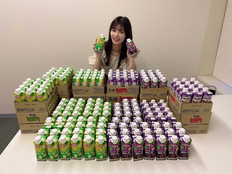 【AKB48】武藤十夢さん、雪印メグミルクからの提供品をメンバーに配給