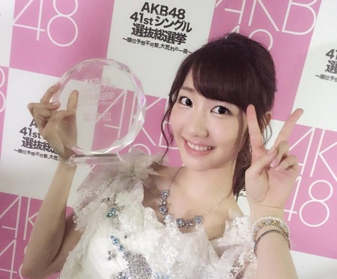 【AKB48総選挙】武井壮「ゆきりん悲願の総選挙1位で号泣観たいよね。しかし指原のケツが強過ぎる。」