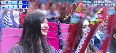 【NMB48】バレー中継に谷川愛梨が偶然映り込むwwwwww