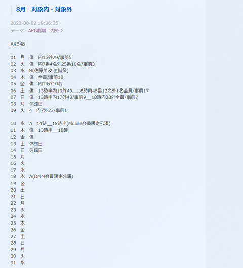 「AKB48 キャンセル待ち」で検索すると出てくるこのブログについて