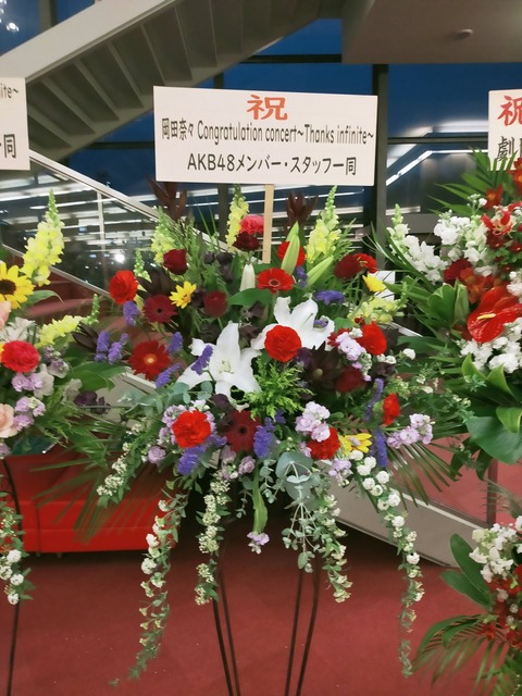 【糞スレ】48G重鎮の岡田奈々に花を贈らなかった不届き者グループが発覚