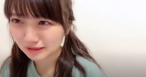 【悲報】AKB48稲垣香織c号泣き配信