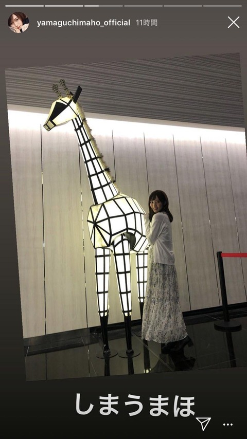 【朗報】まほほん「しまうまほ」【山口真帆】