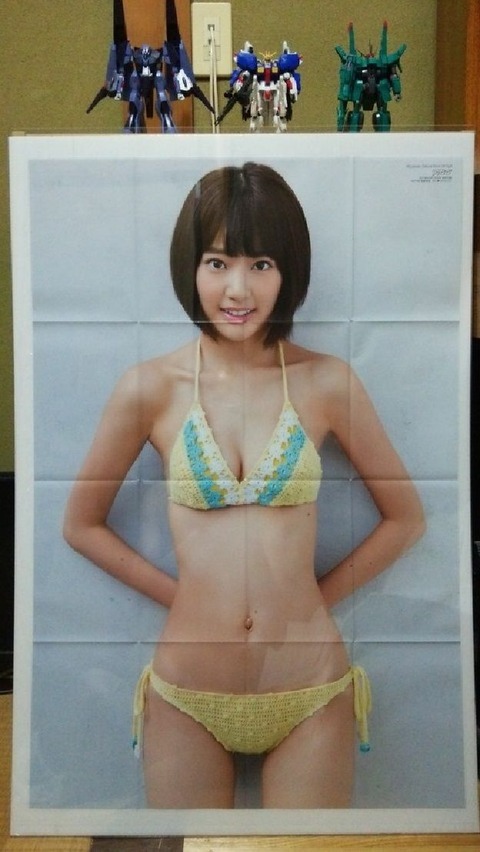 【HKT48】さくらたんの等身大ポスターエロすぎｗｗｗｗｗｗｗ【宮脇咲良】