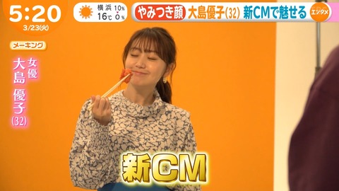 【朗報】大島優子がミニストップの新CMに出演！！！