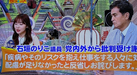 【ワイドナショー】安倍首相辞任に「危機管理能力のない人物」とツイートした立憲民主党の石垣のりこ議員に対して指原莉乃「人の痛みに気付けない悲しい人」