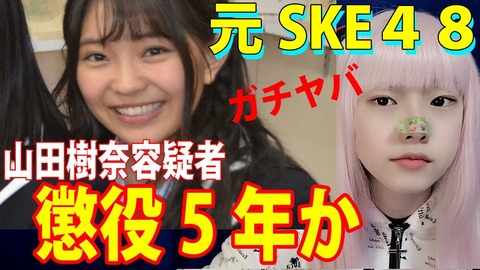 【悲報】元SKE48山田樹奈さん、クソみたいなユーチューバーの動画ネタにされてしまうｗ(83)