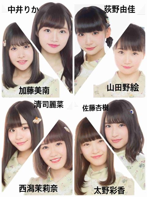 【NGT48】荻野由佳←埼玉、山田野絵←埼玉、西潟茉莉奈←足立区（ほぼ埼玉）【黒メン】