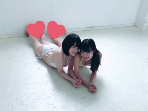【NMB48】岩ちゃん水ちゃんの水着が破壊力高めと話題に！【水田詩織・岩田桃夏】