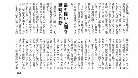 【成功者】指原莉乃さんの年収「少なくとも5億円」業界関係者が明かす