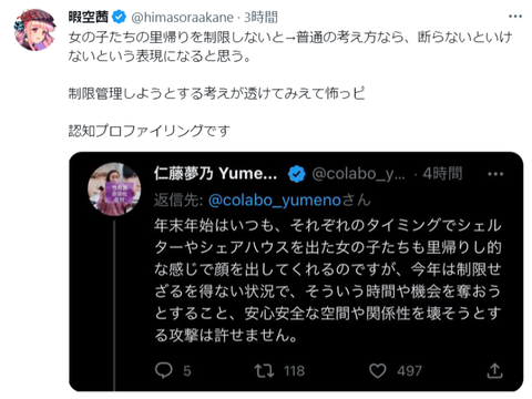 暇空茜とかいうフェミ(Colabo)を叩いただけで短期間で6000万円集めた奴