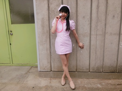 【画像】ナース服って、なんでエロいんだろう？【NMB48・貞野遥香】