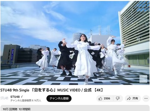 【STU48】新曲MV再生回数が過去最速で10万回超、今年も目標は紅白出場!