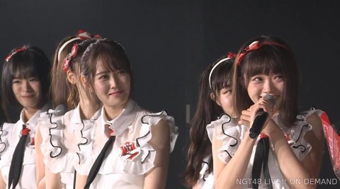 【NGT48】中井りか、村雲颯香卒業公演で号泣き