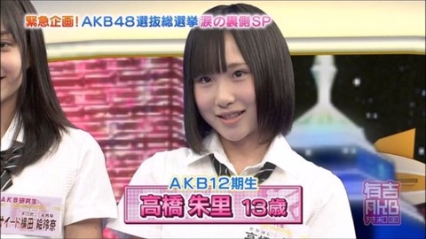 【AKB48】ロリ時代の高橋朱里ちゃんが可愛すぎる！！！