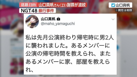 【NGT48暴行事件】怪しいメンバーがテレビに出ればネット大炎上でクレーム殺到、主要スポンサーは次々に撤退…