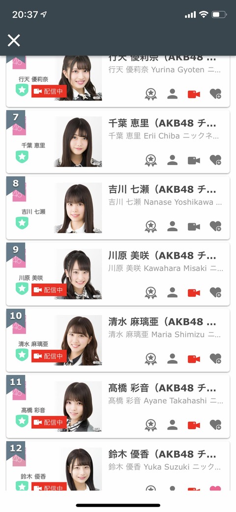 【SHOWROOM】鳴り物入りのチーム8鈴木優香まさかの大惨敗スタート【bisイベント】