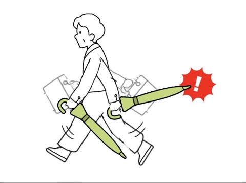 「今日からやめてください、お願い」傘の持ち方への注意喚起に反響.「失明した方も」眼科医が訴える危険性-