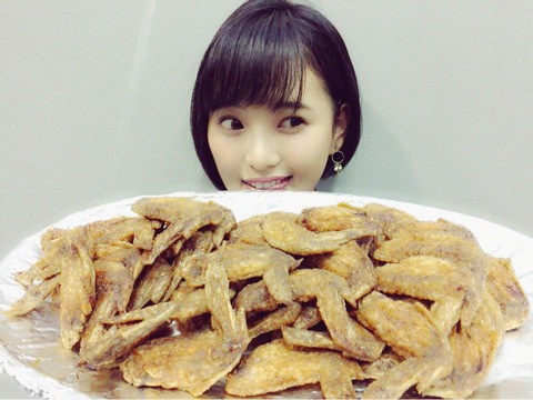【HKT48】はるっぴ一人で手羽先食いすぎwwwwww【兒玉遥】