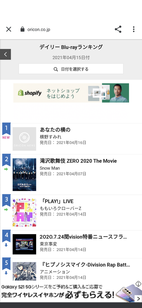 【NMB48】横野すみれ「あなたの横の」Blu-rayがオリコンデイリー1位、DVDがオリコンデイリー2位ｗｗｗｗｗｗ