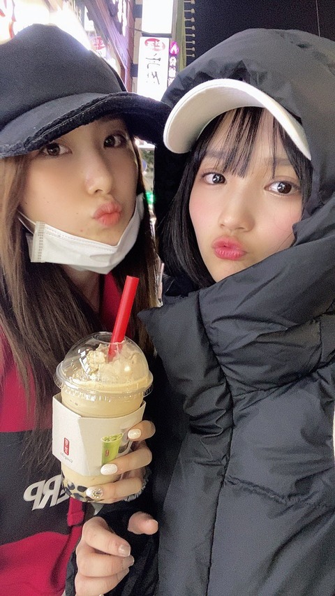 【AKB48】作萌夏「韓国でおとまりデートしてきました！じゅりちゃん本当にとっても格好良かった！私も日本でがんばります」