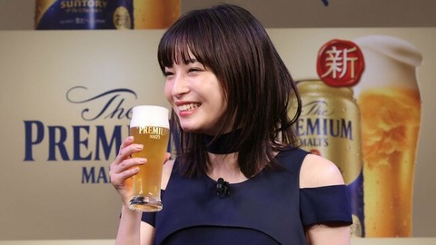 広瀬すずさん、ビールのCM15秒で俺の年収４０年分稼ぐ おかしいだろこんなの…
