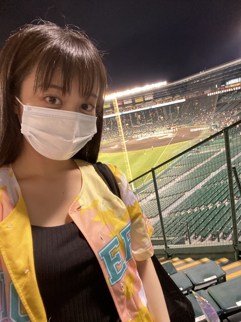 【朗報】関西テレビ「プロ野球中継 阪神×巨人」のゲストにNMB48川上千尋が登場！