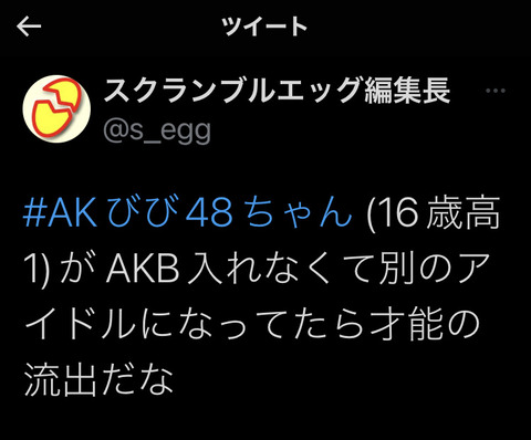 【AKB48】17年間見続けてきた識者「びびちゃんがAKB18期生に入れなかったから才能の流出になる。」
