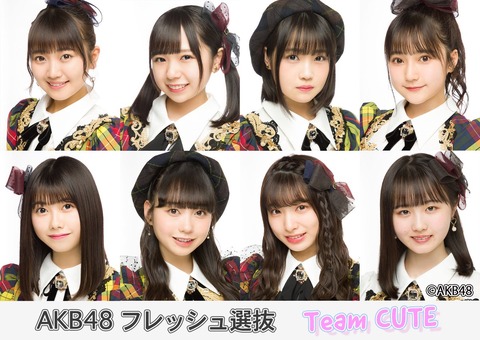 【AKB48】フレッシュ選抜「Team CUTE」が6月20日まけんグミフェス☆2021に出演！