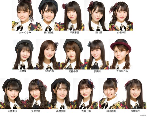 【AKB48】1/2「@JAMニューイヤープレミアムパーティー」フレッシュ選抜出演メンバー決定！