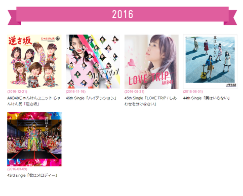 2015年まで総売り上げが乃木坂46の倍以上あったAKB48が2016年には乃木坂に越されて陥落したのはなぜ？