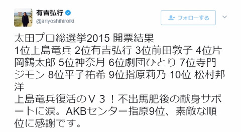 com【AKB48総選挙】「素敵な順位」っていう言葉に違和感があるんだけど