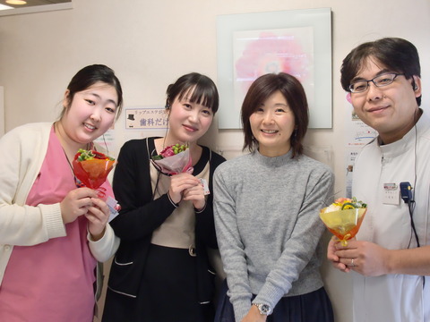 佐野様よりお祝い　森実・川村・六鹿