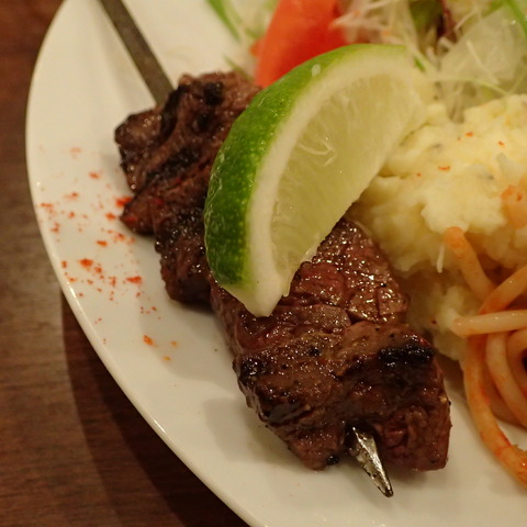 ハラミの串焼き